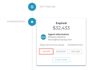 Offer Timeline- Accept