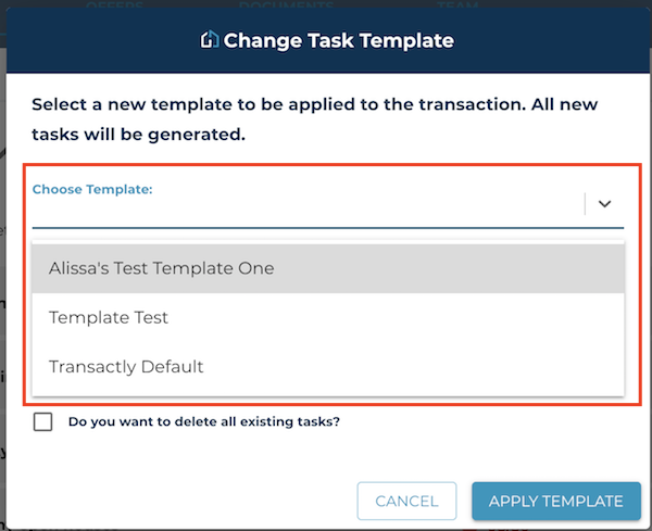 How to Change Your Task Template