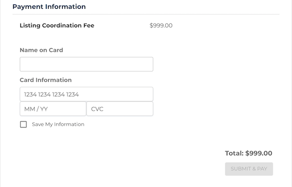 How to Submit a Listing Coordination Order